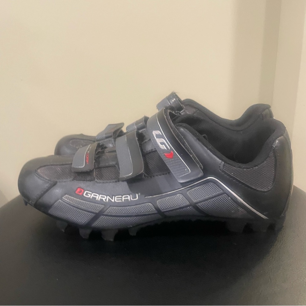 Louis Garneau Ergo Grip Terra Comp Black Grey Men's US Size 10.5 44 Cycling Shoe